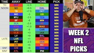 Week 2 Picks Against the Spread! Bucs Upset Lions? Vikings Cover vs Niners? Texans Blow Out Bears?