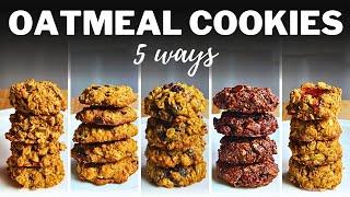 OATMEAL COOKIES » 5 Easy Flavours for Soft & Chewy Cookies | Healthy Snacking