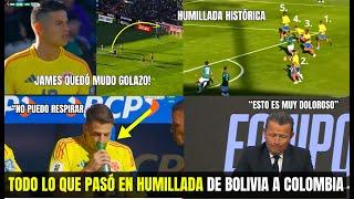 JAMES REACCIÓN POR GOLAZO DE BOLIVIA CASI SE DESMAYA "NO PUEDO RESPIRAR" ESTO NADIE LO VIÓ!