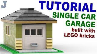 LEGO Single Car Garage How To Build Tutorial