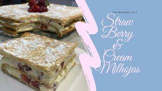 Strawberry & Cream Milhojas | How To Make A Delicious Mouth Watering Cake |