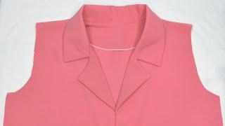 Improve your sewing level from beginner to advanced by learning this English collar