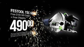 $100 Trade Up to Festool | Shop the Festool TSC 55 REB Track Saw at Burns Power Tools