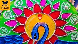 Rangoli designs 2022/Relaxing rangoli art by Vino