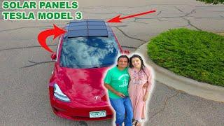 Solar Panels On A Tesla?️