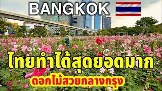 ไทยทำได้สุดยอดมากดอกไม้สวยกลางกรุง BANGKOK THAILAND