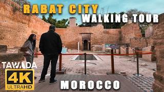 RABAT City 4K UHD Walking Tour, Morocco 