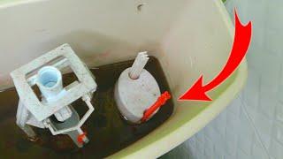 Регулировка набора воды в сливном бачке унитаза! Adjusting the water intake in the toilet cistern!