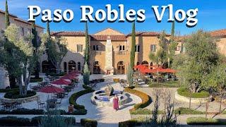 Paso Robles Travel Vlog | Allegretto Vineyard Resort, Justin Vineyards, Sensorio, and More!