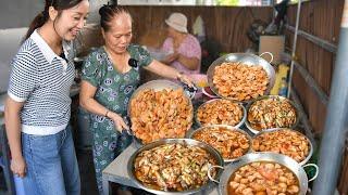 Ngon đỉnh TOP bánh canh, cơm cá kho huyết chưng, bún vịt huyết núng nính tấp nập người ăn