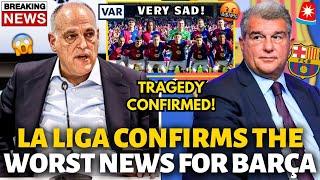 URGENT! LA LIGA HAS JUST CONFIRMED THE WORST NEWS FOR BARCELONA! VERY SAD! BARCELONA NEWS TODAY!