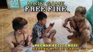 Main game free fire preman kecil emosi karena wi-fi nya di cabut!