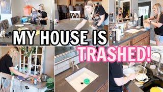 MY HOUSE IS TRASHED! | ALL DAY CLEANING MOTIVATION | WHOLE HOUSE CLEAN WITH ME | SPEED CLEAN WITH ME