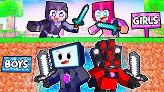 YANDERE HUNTERS vs BOY SPEEDRUNNERS in Minecraft!