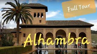 ALHAMBRA Granada Walking Tour | Amazing Palace Andalusia - Spain 