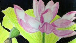 How to draw Lotus | Learn Drawing For Kids | Simple Techie Artist