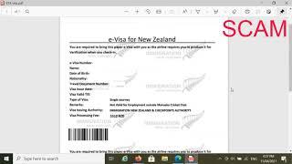 New Zealand ETA Visa Scam