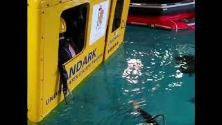 Helicopter underwater escape training Warsash Maritime Academy 1