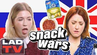 Russian Girl Tries UK Snacks For The First Time | Snack Wars: Fight For Your Country | LADbible TV