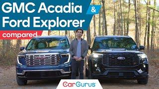 GMC Acadia Denali vs Ford Explorer ST: Redesigned and Refreshed 3-Rows