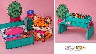 DIY Paper Toy Roxy the Fox | Fun crafts to make at home with kids