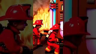 Tiny Firefighters Battle Giant Jukebox Inferno