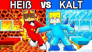 HEIß vs KALT Haus BAU CHALLENGE in Minecraft!