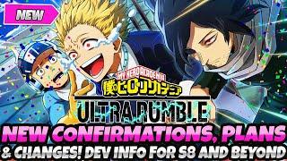 *AYO! BIG NEW CONFIRMATIONS, PLANS & CHANGES!* NEW DEV INFO FOR S8 & BEYOND (My Hero Ultra Rumble