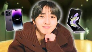Jungwon and his iPhone & Samsung hidden story
