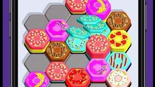 Poona24 is live___Donut stack sort  Android cool gameplay ️ lv12