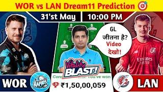 WOR vs LAN Dream11 Prediction, WOR vs LAN Dream11 Team, WOR vs LAN English T20 Blast Dream11 Team