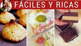 3 RECETAS PARA NIÑOS (¡Para hacer con ellos!!!) - Día del niño