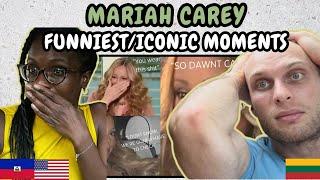 REACTION TO Mariah Carey's FUNNIEST/ICONIC moments that make me laugh! | FIRST TIME WATCHING