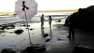 Behind the Scenes: Yeni & Andrew photo shoot at Lagunda Beach