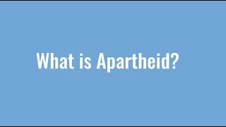 (ENG) What is Apartheid?