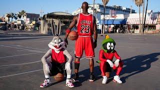 Michael Jordan, Bugs Bunny & Marvin Martian 3v3 in Real Life [Space Jam 90’s]