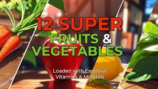 The Ultimate Guide to Fruits and Veggies | 12 Superfoods Loaded with Essential Vitamins & Minerals