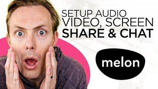 Melon: How To Setup Audio, Video, Screen Share & Chat (Streamlabs Live Streaming App)