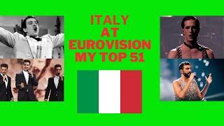 Italy At Eurovision - My Top 51