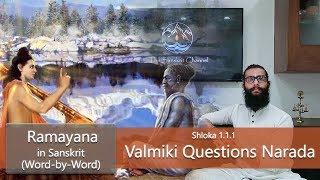 1.1.1- Valmiki's question to Narada- Valmiki Ramayan in Sanskrit- Learn Online