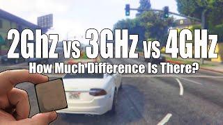 2GHz Vs 3GHz Vs 4Ghz - How Does CPU Clock Speed Affect Gaming??