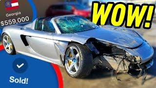 SMASHED Porsche Carerra GT SELLS For CRAZY Money!