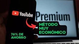 YouTube Premium BARATO: Actualización de Método para Suscripción PREMIUM 2024 | ¡¡76% de Ahorro!!
