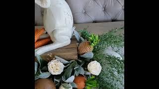 Easter Decorating Ideas | Easter Centerpiece | DIY Easter Centerpiece Ideas | White Bunny Decor