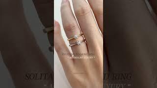 White & Vanilla Gold Solitaire Ring | 0.10 Carat Minimal Design |#jewellerytvshow |#solitairering