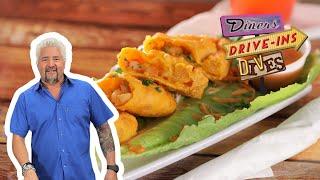 Guy Fieri Eats Shrimp Empanadas in Puerto Rico | Diners, Drive-Ins and Dives | Food Network