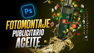 Fotomontaje Publicitario Aceite Vegetal | Tutorial Photoshop