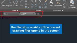 How to hide and show file tabs in autocad