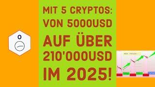 MIT 5000USD KÖNNTE DIESES MINI KRYPTO-PORTFOLIO IM 2025 ÜBER 210'000USD WERT SEIN!