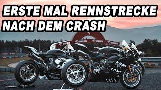 Most - Erste Mal nach dem Crash wieder auf der Rennstrecke